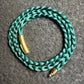 Dark Green Braided Nylon 24” Necklace