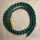 Dark Green Braided Nylon 24” Necklace