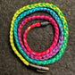 Rainbow Fade Braided Nylon 23” Necklace