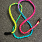 Rainbow Fade Braided Nylon 23” Necklace