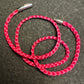 Magenta Braided Nylon 23” Necklace