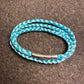 Baby Blue Braided Nylon 24” Necklace