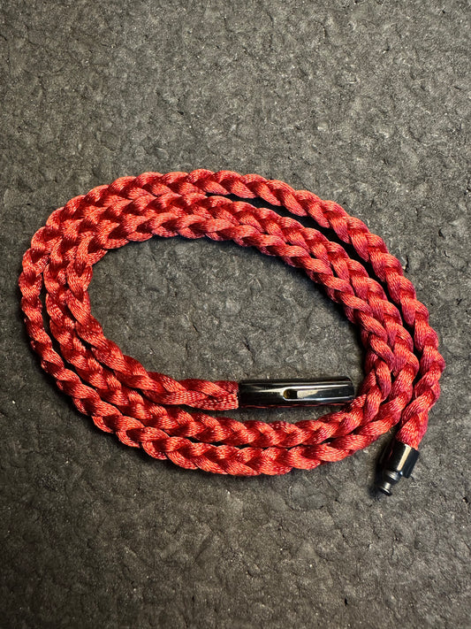 Maroon Braided Nylon 24” Necklace