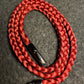 Maroon Braided Nylon 24” Necklace