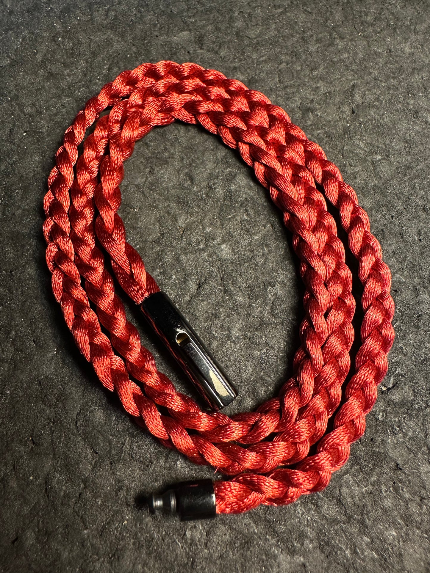 Maroon Braided Nylon 24” Necklace