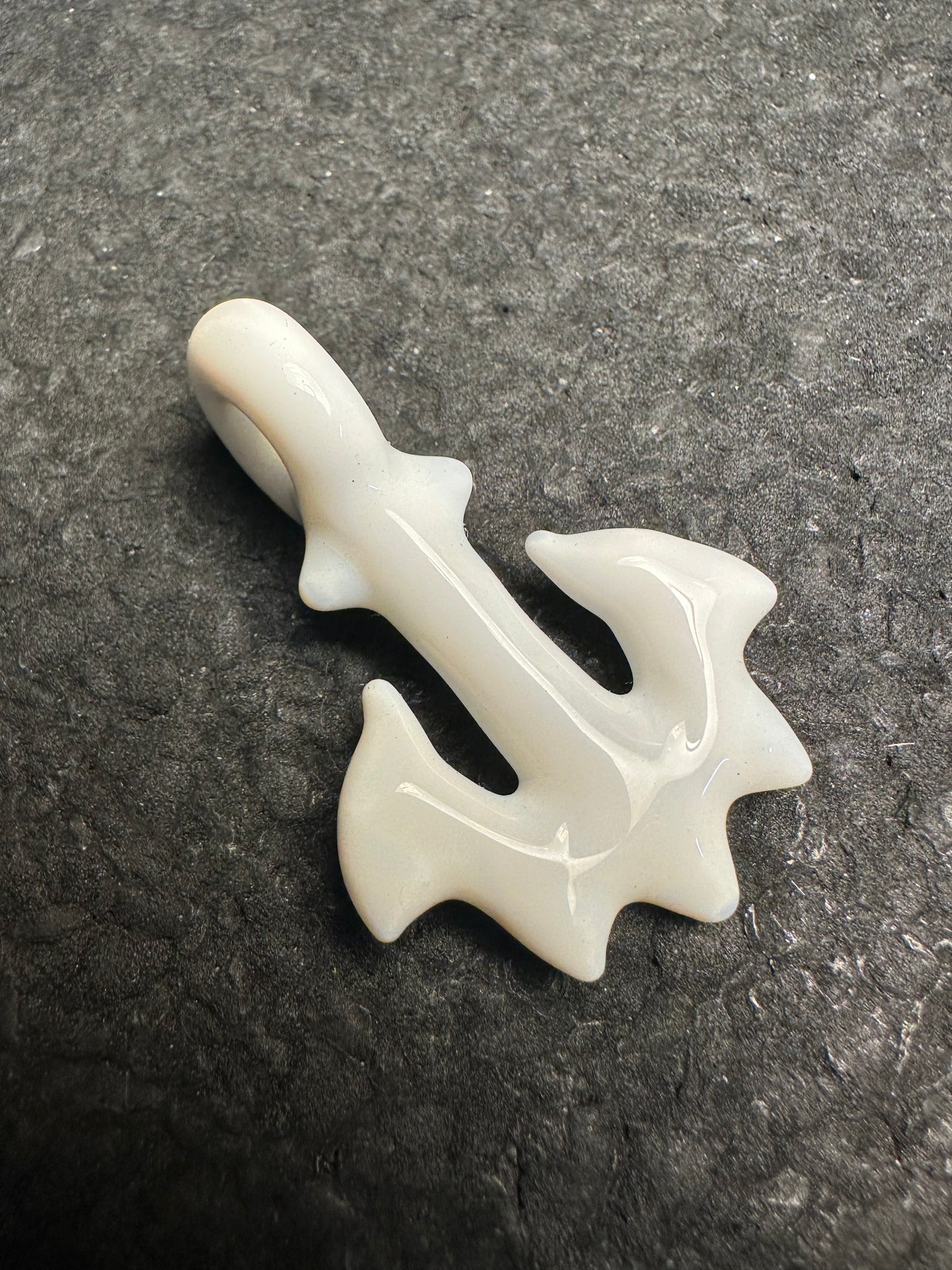 Lotus White Mini Anchor Pendant