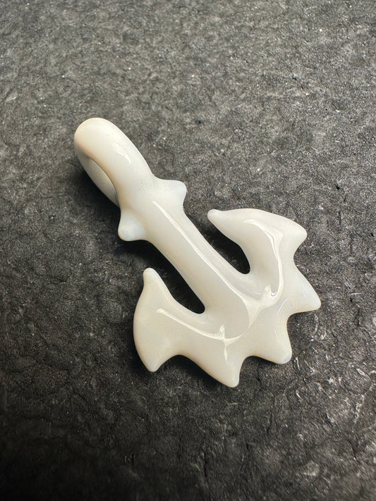 Lotus White Mini Anchor Pendant