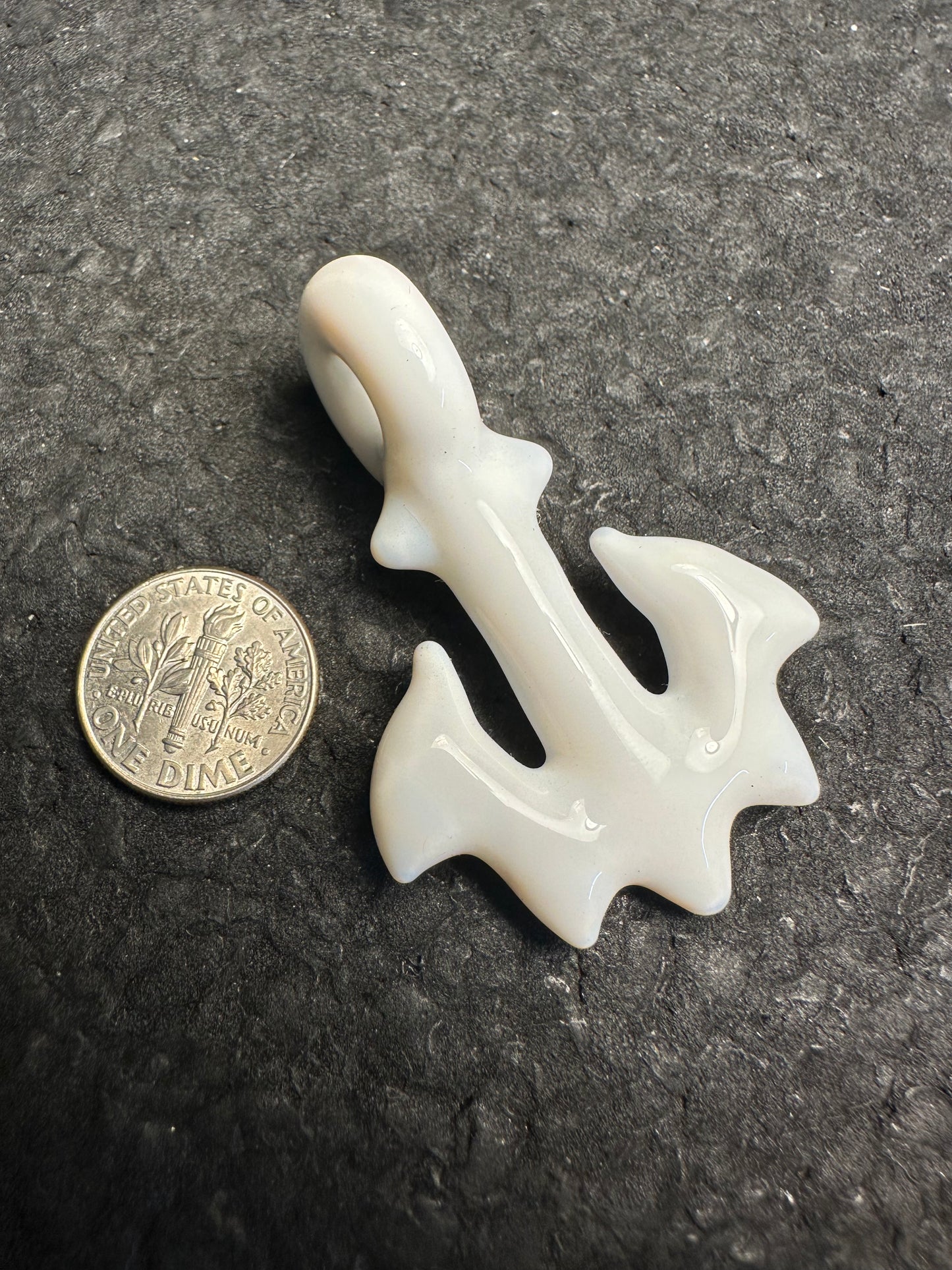 Lotus White Mini Anchor Pendant