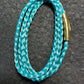 Aqua Braided Nylon 24” Necklace