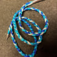 Blue Fade Braided Nylon 22” Necklace