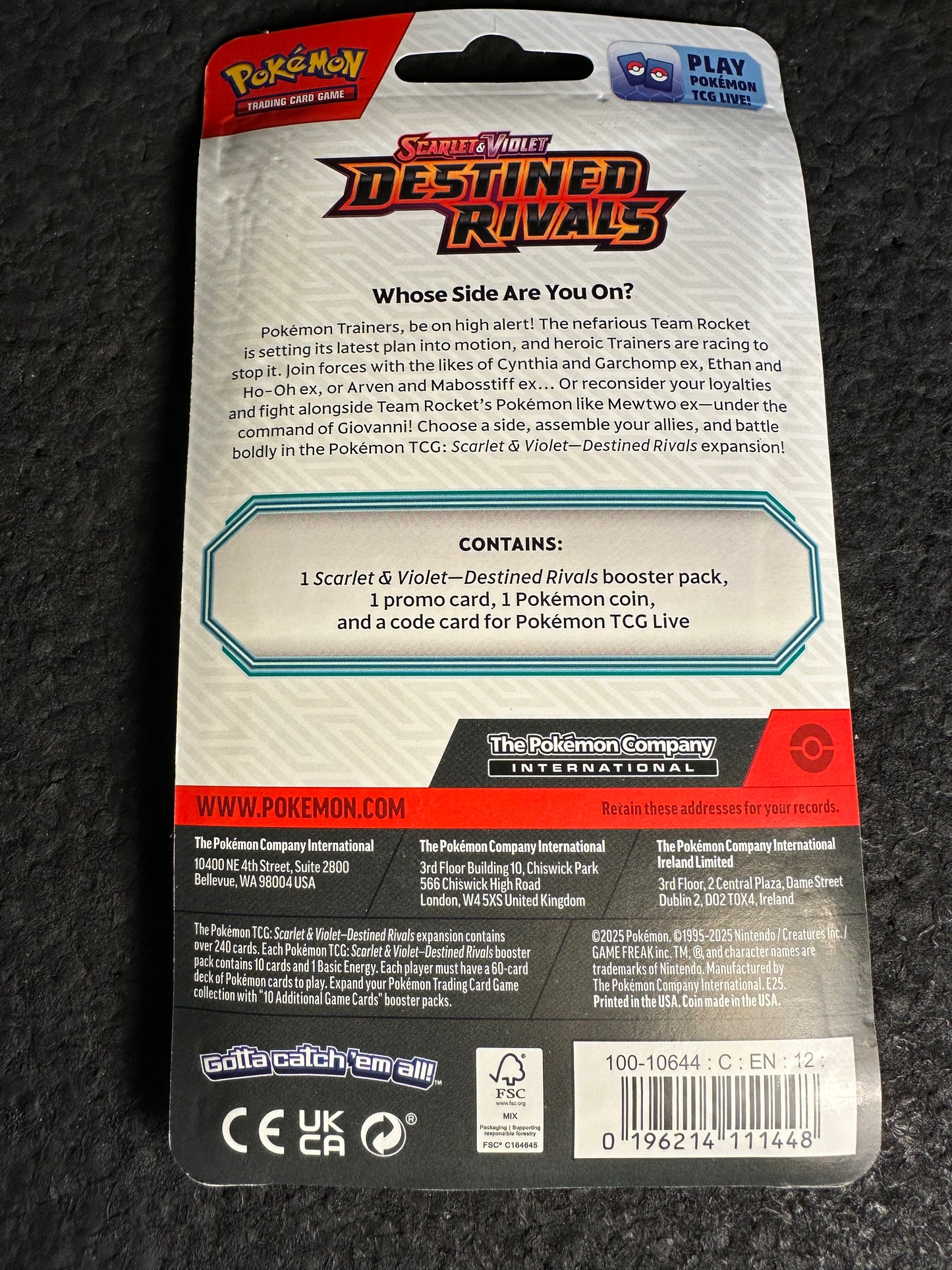 Pokemon Destined Rivals Zarude Promo