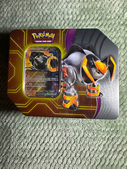 Pokemon Iron Boulder ex Tin
