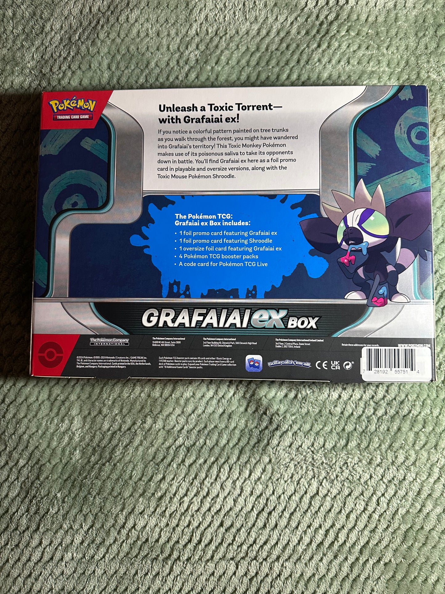 Pokemon Grafaiai ex Box