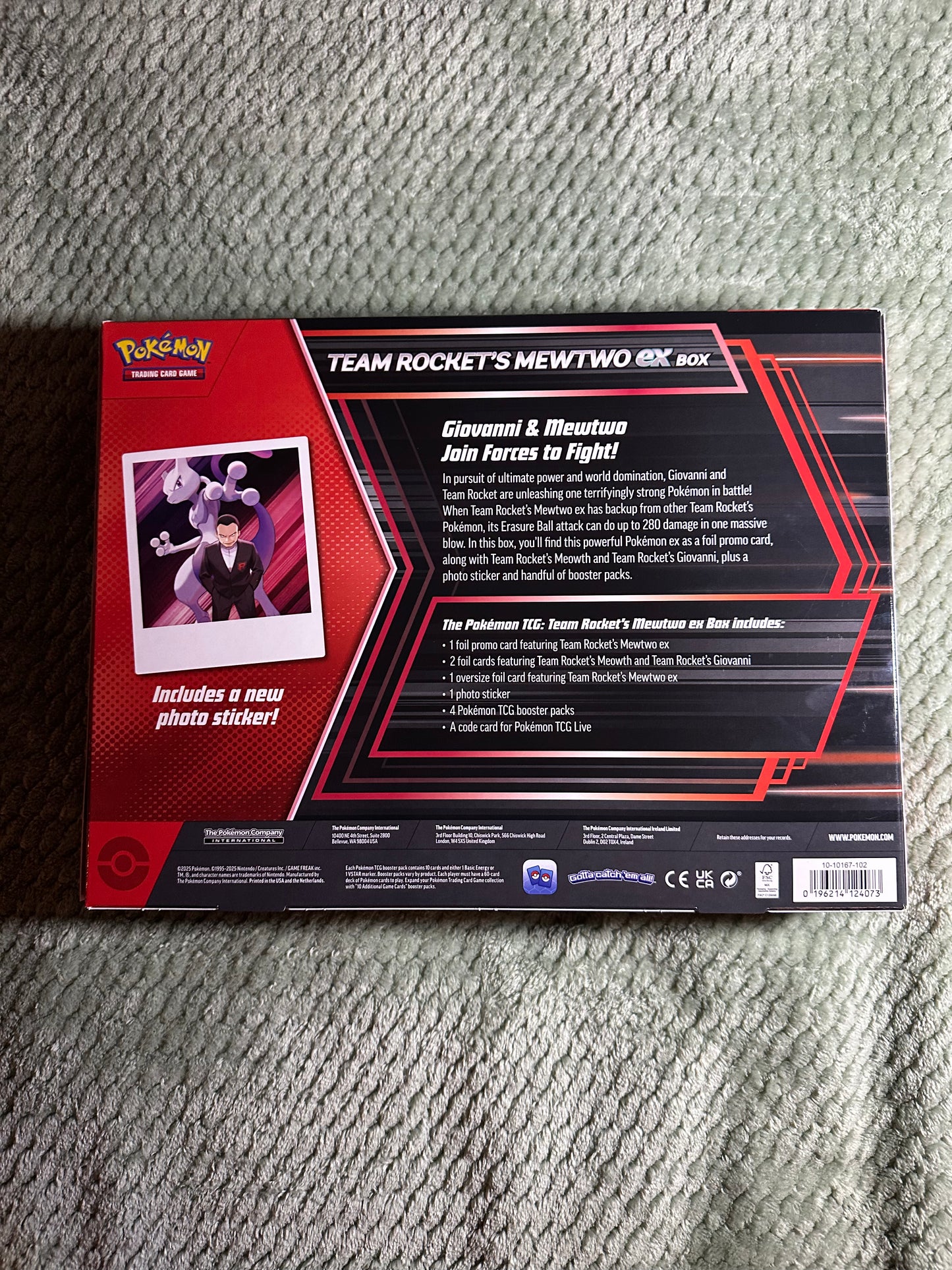 Team Rocket’s Mewtwo ex Box