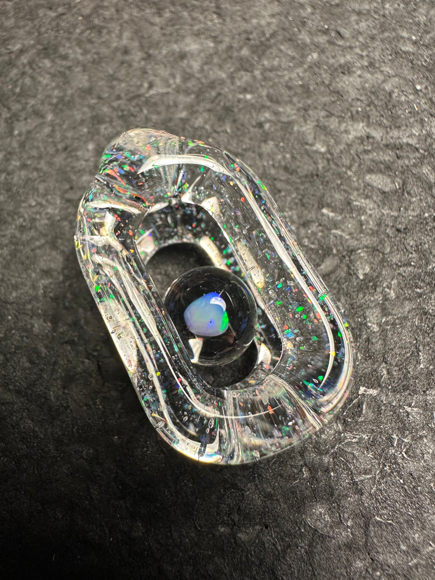 Crushed Opal over Clear Doublink™
