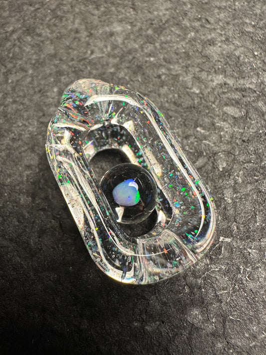 Crushed Opal over Clear Doublink™