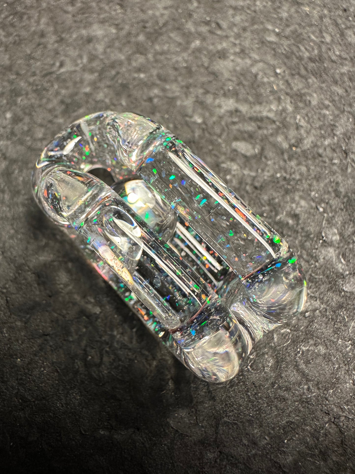 Crushed Opal over Clear Doublink™