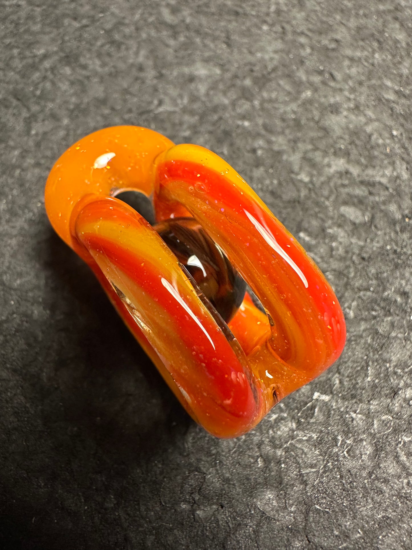 Crushed Opal over Autumn Leaves/Pumpkin Doublink™ (Charizard Marble)